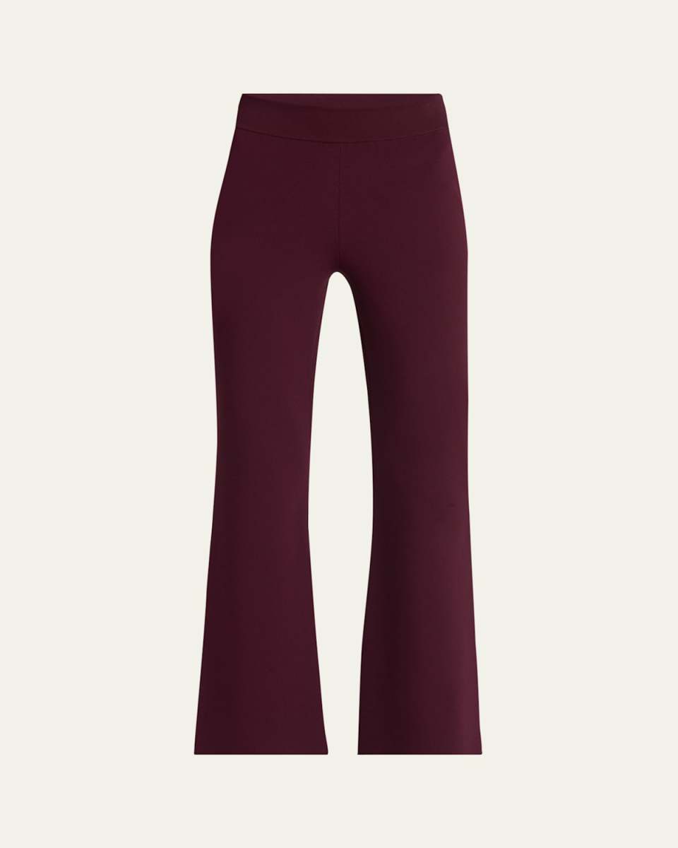 Flared Knit Trousers